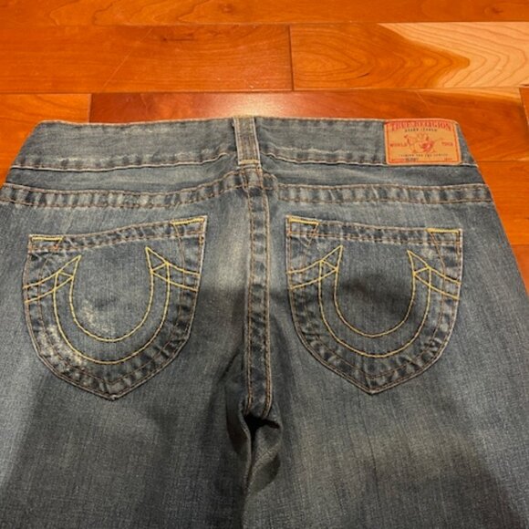 True Religion Bootcut Distressed Denim Jeans - Women's 29 - Picture 4 of 5